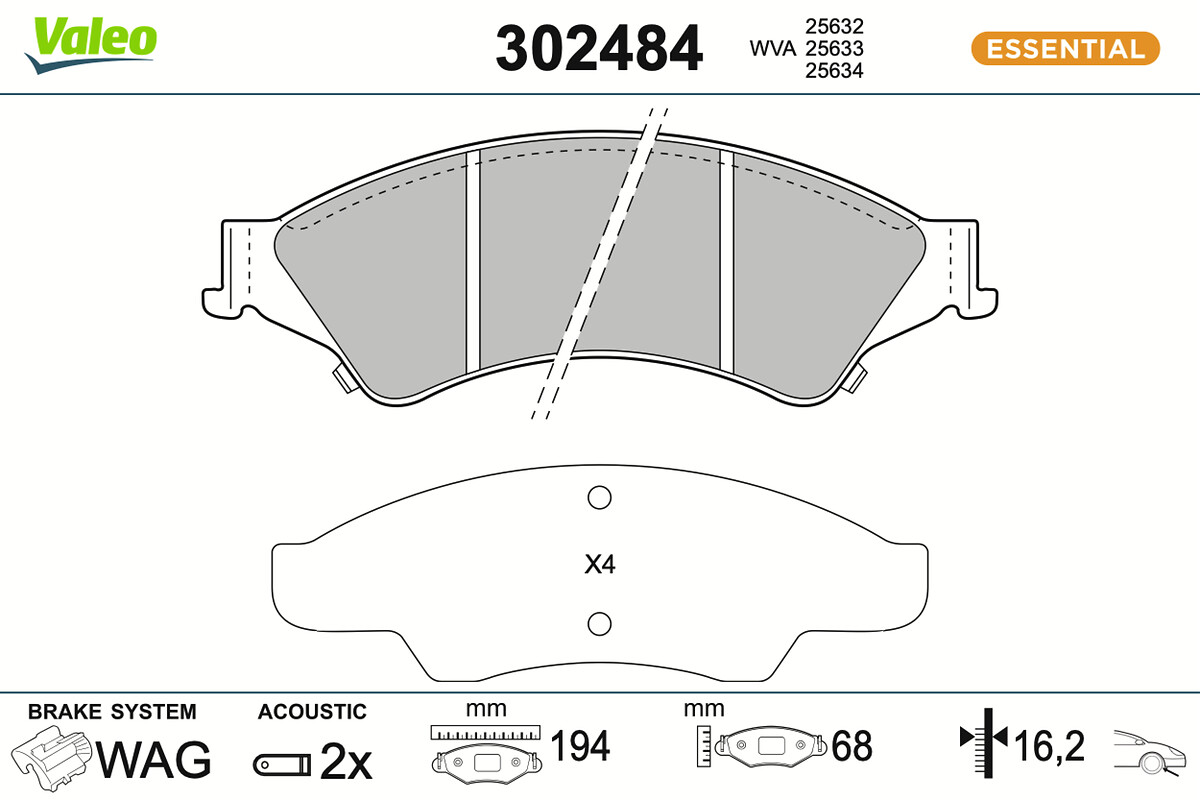 BRAKE PADS FIRST FORD RANGER FR